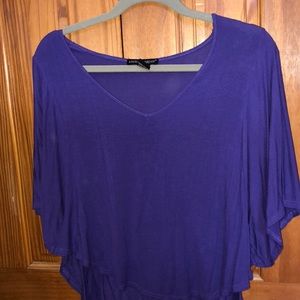 Purple flowy shirt